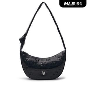 [MLB공식] 25N 클래식 모노그램 크랙 엠보 크로스백 NY (Black) 3ACRMV15N