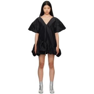 25 FW 키카 바르가스 여성 블랙 가마 미니 드레스 231593F052021