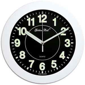 GB4704 야광 무소음 벽시계 31cm 화이트 제조한국