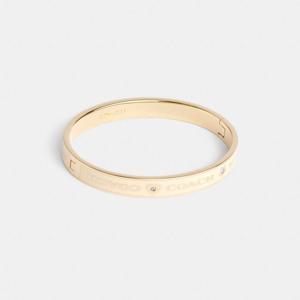 코치 CAD65-CUD 코치 하트 앤 스타 에나멜 뱅글, 골드