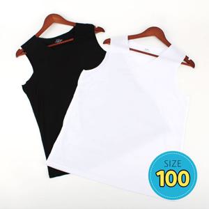 심리스나시 남성용 무봉제 V넥 남성 나시티 화이트100