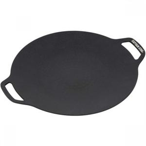 캡틴스태그 UG-1592 [원형 그릴 플레이트, 30cm, 불소화, 알루미늄, 열원 호환 블랙]