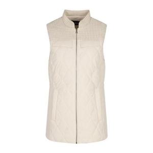 [팬텀][팬텀골프]여성 트위드 배색 퀼팅 점퍼 베스트 221D3JV188