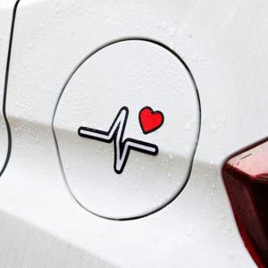 할인 심전도 하트 스티커 C01 / DIY 자동차 주유구