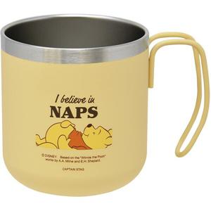 캡틴스태그 MA-2332 [더블 스테인리스 머그컵 진공 단열 보온보냉 300ml 디즈니 푸/낮잠]