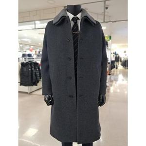 바쏘옴므 세이브존05 차콜울혼방카라분리오버코트 WSY4CJ25ACH