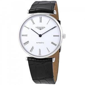 론진 라 그란데 클래식 오토매틱 화이트 다이알 여성용 시계 L4.908.4.11.2