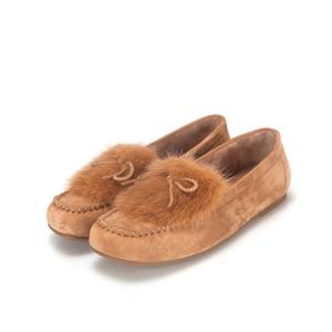 [바바라(슈즈)]스웨이드 퍼 데일리 로퍼_BBF542_BE