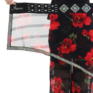 경쟁 LDL2100 그물나염 댄스복 테마 바지 라틴댄스 상의 힙