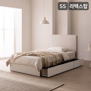 [삼익가구]빌라드 패브릭 호텔 수납침대(라텍스탑 7존 독립스프링 매트리스-슈퍼싱글)