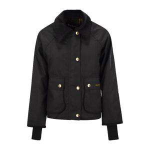 바버 비드넬 크롭 왁스 재킷 LWX1403 BK71