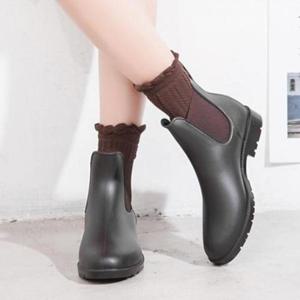여성 캐주얼 레인3 레인 첼시 장화 부츠 비오는날