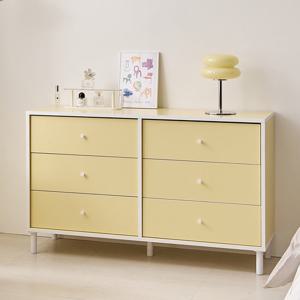 나무뜰 마몽 E0 양면 와이드 서랍장 1200 6단 OWF104C (착불)