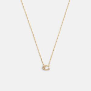 코치 파베 시그니처 목걸이 91433-GLD 골드