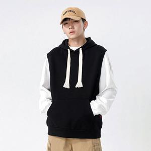 맨투맨 남성 박시핏 캐주얼 후드조끼 FZZ003