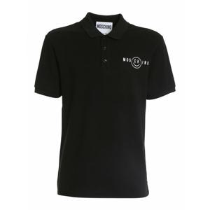 [MOSCHINO] 라프리마 남성 폴로 Smiley  자수 셔츠 120420421555 블랙 /8