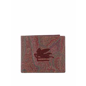 [ETRO] 라프리마 남성 지갑 purses 코팅 캔버스 위드 페이즐리 모티프 1F55778630600 Brown /8