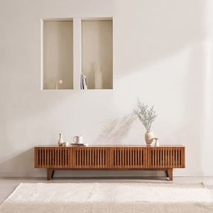 [삼익가구]포븐 원목 수납장 티비다이 낮은 거실장 2000