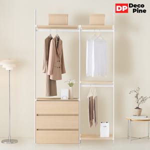 데코파인 모노 시스템 행거 1400 H세트 3단서랍 옷장 드레스룸