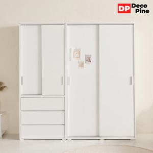 데코파인 그란 슬라이딩 2000 K세트 옷장 서랍옷장 안방 신혼부