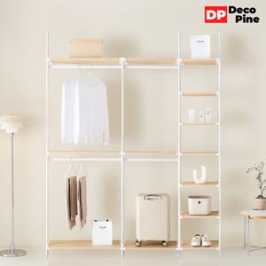 데코파인 모노 시스템 행거 1800 O세트 옷장 2개 선반장 고정식
