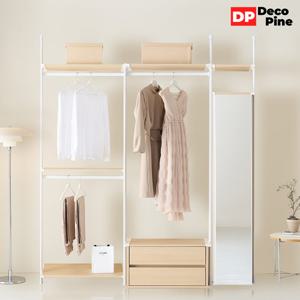 데코파인 모노 시스템 행거 2000 X세트 옷장 2단서랍 거울장 드