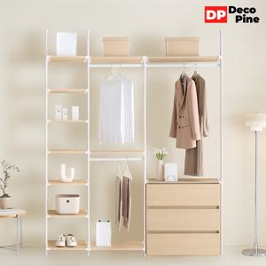 데코파인 피노 드레스룸 1800 Q세트 3단 서랍장 옷장 시스템장