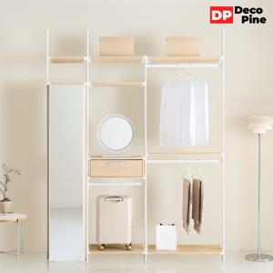 데코파인 피노 드레스룸 1800 R세트 옷장 화장대 거울장 시스템