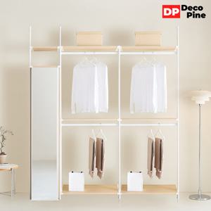 데코파인 피노 드레스룸 2000 W세트 옷장 2개 거울장 시스템장