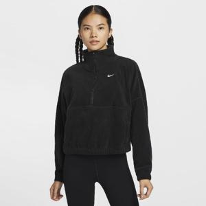 나이키긴팔티 HQS FV7956-010 나이키 여성 써마 핏 오버사이즈 하프집 플리스 탑