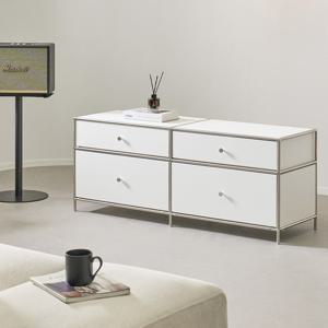 [채우리] 파이토 미드센츄리 모듈 2단 1325 서랍장 거실장