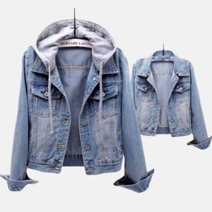 여성청자켓 데님 후드 탈부착 자켓 HH BB26
