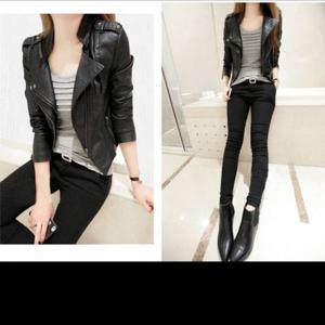 라이더자켓 가죽자켓 여성 데일리 레더 점퍼 RIDER04