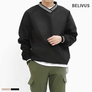 남자티셔츠 빌리버스 남자 바람막이 티셔츠 BOJT003 브이넥 골프