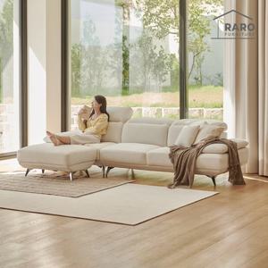 라로퍼니처 로이드 4인 아쿠아스웨이드 소파 4인용 쇼파 스툴 포함