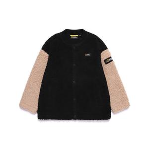 내셔널지오그래픽키즈 N204KFT020 FLEECE 뽀글이 F-ZIP CBLACK