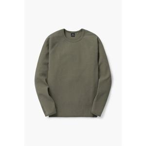 코오롱스포츠  남성 와플 니트 라운드 티셔츠 TLTBS24431KHA