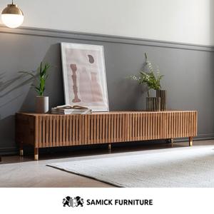 [삼익가구]리코 와이드 원목 수납장 티비다이 낮은 거실장