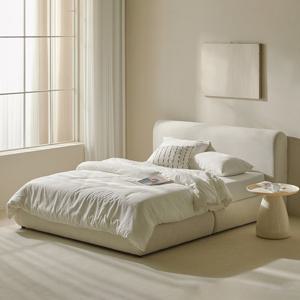 퍼니코 홉 아쿠아텍스 패브릭 평상형 호텔 침대 프레임 Q+28cm 포켓 하이 필로우탑