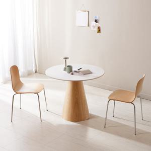 베스트리빙 콘 900 보드 원형 2인용 세라믹 식탁 테이블 카페 인테리어 식탁세트 의자