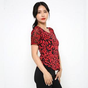 치마 LDT26900 단장미티 망사 여성 용 상의 연습 테마 공연