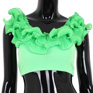 와이드 BDT14101 라운드 훌탑 스커트 댄스 사교 공단스커트