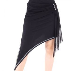 위한 LDS5200 사선 스커트 메쉬 라틴댄스 벨리 테마 클럽