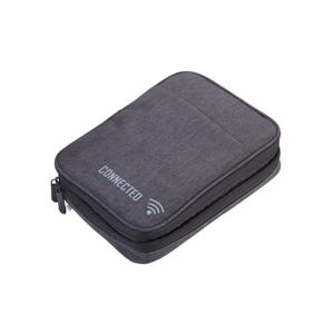 독일 브랜드 트로이카 스마트한 정리를 위한 커넥티드 케이블 오거나이저 파우치 다크그레이(CBO30/DG)