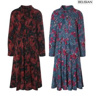 [벨리시앙]여성 A라인 나염 원피스 OP4402