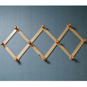 옷걸이 훅 자바라 모자걸이 벽걸이 접이식 중 32cm