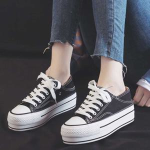 통굽 운동화 스니커즈 뮬스타일 접어 시는 패션화