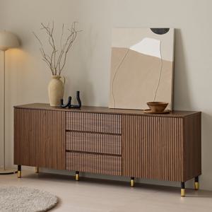 헤이몰리 모노 1800 템바보드 다용도 수납 3서랍 티비다이 거실장