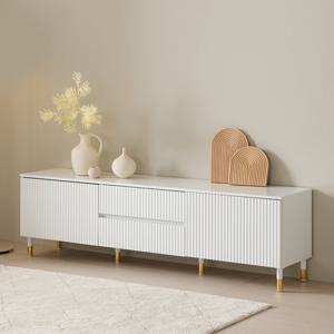 헤이몰리 모노 1500 템바보드 수납 2서랍 티비다이 낮은 거실장