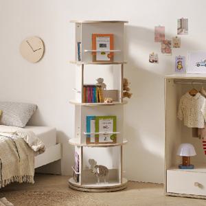 나무뜰 스테이 E0등급 원형 회전책장 4단 MWF353C (착불)